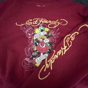 Ed Hardy Women’s Red Sweater